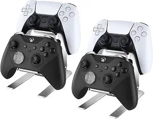 Controller Holder 2 Pack 2 Tier Universal Aluminum Display Stand Accessories PC Gaming Desk Decor Stuff Gamer Gifts for Xbox Series X S, Elite 2, PS5, PS4, PS3, Switch Pro and Almost All Controller