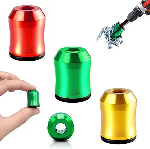 3PCS Magnetic Screw Holder,Strong Screwdriver Head Magnetic Ring for Drill