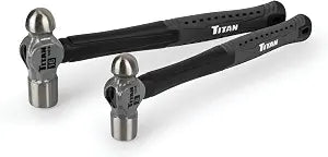 Titan 63302 2-Piece Ball Pein Hammer Set, Includes 8oz & 16oz Ball Peen