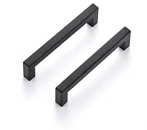 Ravinte Matte Black Square Cabinet Handles Drawer Pulls,5 Inch,30 Pack