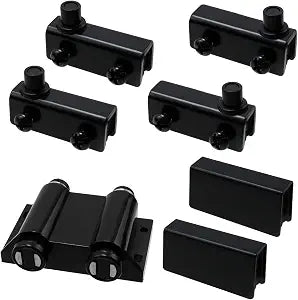 Antrader Pivot Hinge+Double Head Magnetic Catch+Clamp for 5-6mm Glass Door
