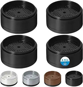 Bed Risers 1 inch, 2 inch, 3 inch, 4 inch Heavy Duty, Adjustable Furniture Riser for Table Desk Couch Sofa Chair Refrigerator Washing Machine, Stackable Bed Raisers Blocks (Black 4 Pack, 1 inch)