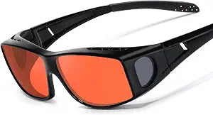 OptiCraft Blue Light Blocking Glasses Wear Over Prescription, Better Sleep
