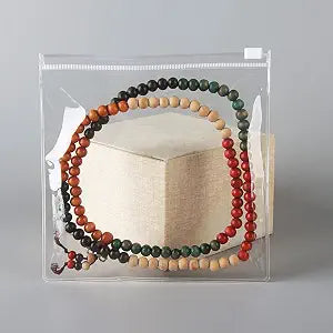 50PCS Storage Bags | Jewelry Bags Clear Plastic Transparent PVC With Zipper Closure, Jewelry Bag (5.11"*5.11") Small Plastic Bags For Jewelry (13 * 13cm 5.11 * 5.11 inch)