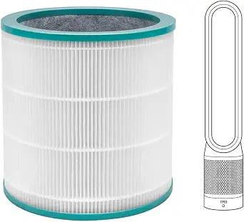 TP01 Air Filter Compatible for Dyson TP02 TP03 BP01 AM11, 1-Pack