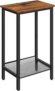 HOOBRO Tall Side Table, Telephone End Table, Small Tall Nightstand