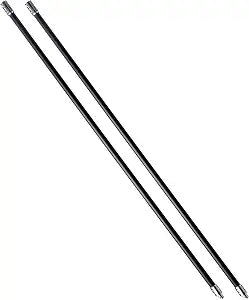Gardus SootEater Rotary Chimney Rod Set - 6' Rotary Black Chimney Cleaner Extension Rods Kit w/a Quick-Connect System, for Long Chimney Pole, CRD307.