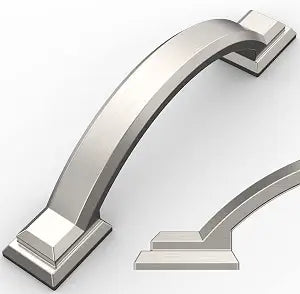 Amerdeco 10 Pack Brushed Satin Nickel Cabinet Pulls 3"