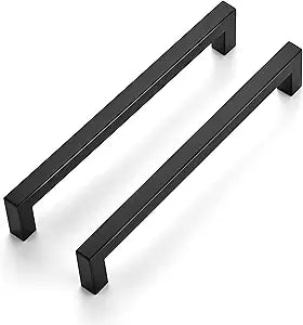 Ravinte Matte Black Kitchen Square Cabinet Handles 7-1/2 Inch 20 Pack