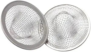 Anti-Clogging Bathroom Sink Strainer with High Density Mesh, Stainless Steel Drain Cover, 4 Pack