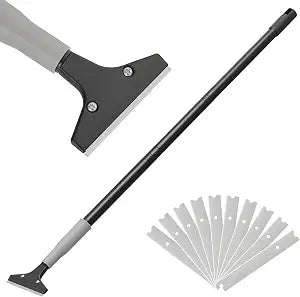 Luvenia Heavy Duty 4-Inch Razor Blade Floor Scraper, 50-Inch Long Handle