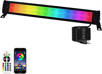 50W RGB Wall Washer Light, RGB Light bar with Remote Control & APP Control, for Hotel, Building, Commercial Lighting, Birthday Party, Garden Lighting, Wall Display