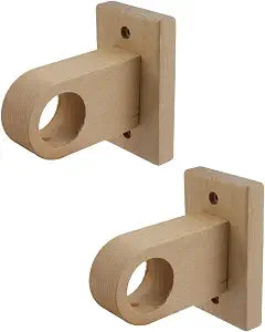 Semetall 2 Pcs Curtain Rod Brackets for 1.18 Inch Diameter Poles
