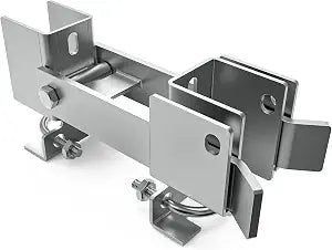 Chain Link Fence Double Gate Latch for 1-3/8" Gate Frame Residential Strong Arm Chain Link Fence Gate Latch Double Gate Latches for Metal Gates Swing Gates