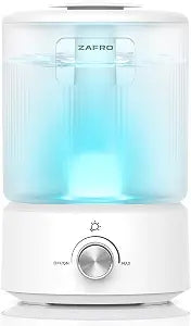 ZAFRO 2.5L Top Fill Humidifier for Bedroom, 25H Runtime, 24dB Quiet, White