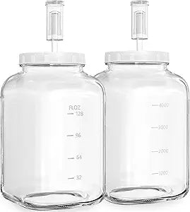Glass Fermentation Jar Large Pickle Jar Kimchi Containers for Kumbucha Mead