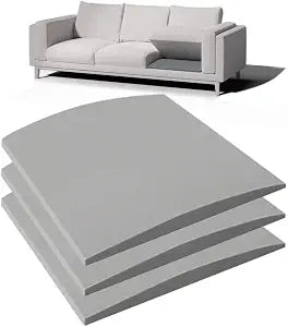 Couch Cushion Support for Sagging Seat, 20"x20"x2" 40D High Density Curved Foam Sofa Cushion Support, Under-Cushion Sag Repair,Grey Set of 3