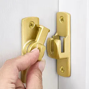 Gold 90/180 Degree Flip Lock,Aluminum Alloy Barn Door Latch