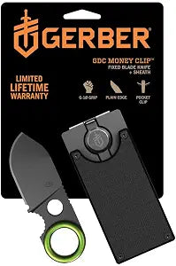 Gerber Gear Money Clip with Pocket Knife - Stainless Steel Folding Blade for Camping & Hiking & EDC - Fathers Day Dad Gifts, Gifts for Men