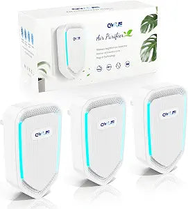 Plug In Air Purifiers 3 Pack, Filterless Negative Ion Air Ionizers for Home