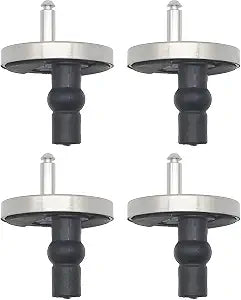 MUU Universal Toilet Seat Bolt kit,Screws,Quick Release,Easy to Install- Toilet Seat Replacement Parts Kit,Toilet Cover Maintenance Accessories,Fixing Accessories (Circle Screws) 4pcs