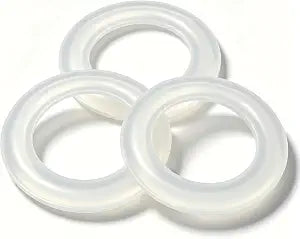 3 Pack Toilet Seal Gasket Replacement, Flexible Rubber Flange Seal Compatible with Glacier Bay 83SGB Dual Flush Toilet, Leak Proof Anti-Odor Bathroom Toilet Repair Parts, Easy to Install