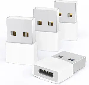 Syntech USB to USB C Adapter 4-Pack, Type C Female to USB Male Converter