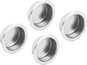 Prime-Line N 7308 3/4 In. Satin Nickel, Closet Door Finger Pull (4 Pack)