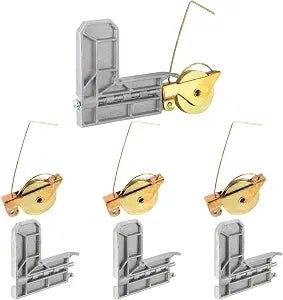 Sliding Screen Door Rollers 4 Sets 1-1/4" Steel Bearing Corner Insert