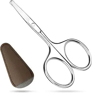 Hdama Nose Hair Scissors, Safety Blunt Tip, Facial Ear Grooming, Men Women
