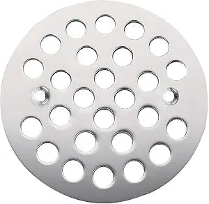 4-1/4 Round Shower Drain Cover,Screw-in Shower Drain Strainer,Easy-to-Install Replacement Cover