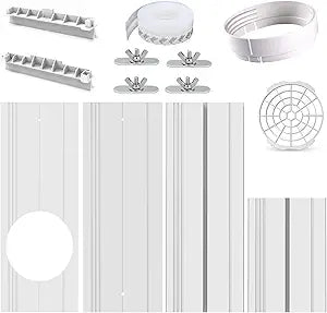 Portable Air conditioner Window Seal Kit, AC Window Seal Suitable for 5.9 AC Exhaust Hose, Adjustable Vertical/Horizontal Sliding Window Vent Seal Plates for A/C Unit Window Vent Kit