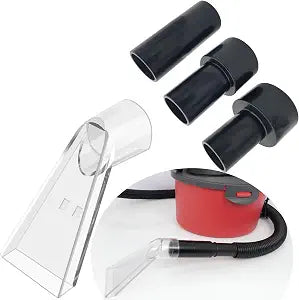 Happy Tree Universal Fits All Brands' Shop Vacs with 2-1/2" & 1-7/8" & 1-1/4" Adapter Clear Extraction Accessory for Auto Detailing, Shop Vac Extractor Attachment Kit for Wet-dry Vacuum Cleaners