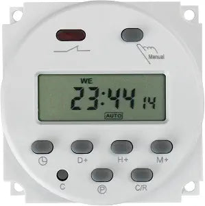 BAOMAIN CN101A 110V Digital Programmable Timer Switch,16A Weekly Relay