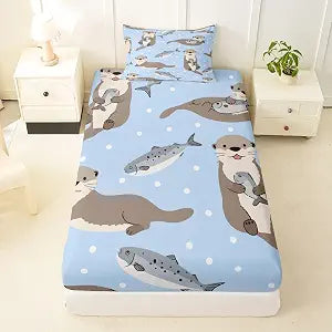 Feelyou Kids Bedding Set Twin Size 3Pcs for Girls Boys Children
