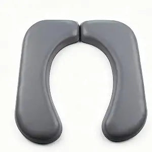 Universal Waterproof Leather Toilet Seat Cushion, Raised Padded Design, Soft Comfort Chair Accessory with Mounting Hardware
