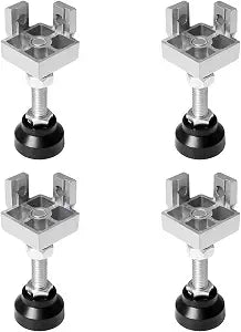 4040 Extrusion Adjustable Leg Feet Silver 4 Pack