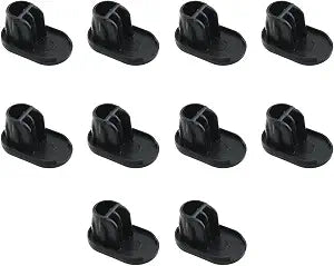 HJGarden 10PCS Oval Dan Plugs Plastic Parts for Table and Chair Plug Height Cushions Hammock Feet Universal Oval Patio Sling Inserts Patio Furniture Inserts