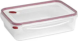 Sterilite Ultra-Seal 16 Cup Rectangle, Airtight Food Storage Container, Latching Lid, Microwave and Dishwasher Safe, Clear With Blue Gasket, 1-Pack