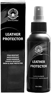 Premium Leather Protector Spray for Handbag and Purse 3.40oz Suede Bag Protector and Stain Guard - Waterproofing, Leather Protectant, Heat and Cold Protector Spray