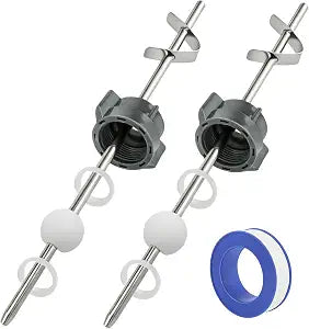 2 Pack Lavatory Pop Up Center Piece Assembly, Sink Stopper Pivot Rod Replacement Kit for Bathroom Sink Drains 18MM Ball Sink Ball or Pivot Rod Replacement Parts