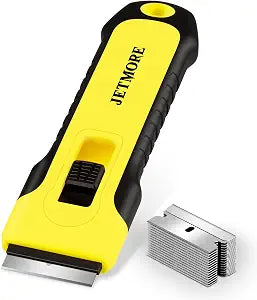 JETMORE Razor Blade Scraper with 15 Blades, Paint Scraper for Cleaning