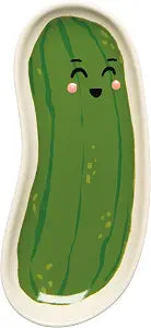 Jubilee Pickle Pal Shaped Stoneware Dish 3 x 6.75in