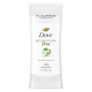 Dove Aluminum Free Deodorant for Women Cucumber and Green Tea 72 hour odor protection 2.6 oz