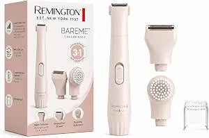 Remington Smooth & Silky Body & Bikini Kit, Cordless Bikini Trimmer and Shaver for Women, Waterproof for Grooming in the Shower, Beige