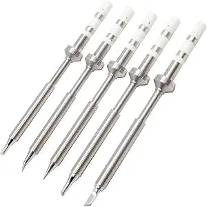 5PCS Soldering Iron Tips,TS100 Series Rapid Heating Replacement Tip for Pinecil TS100 | TS101 Soldering Iron,Easy to Instal Solder Accessories
