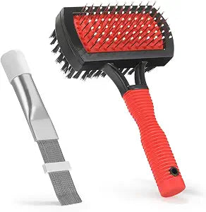 LANMU AC Coil Cleaner Brush Fin Comb, Air Conditioner Cleaning Brush Straightening Tool for HVAC/AC Evaporator, Condenser, Radiator