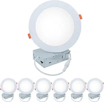 6 Inch LED Recessed Ceiling Light Ultra-Thin 6 Pack 5CCT Downlight
