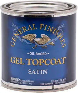 General Finishes Oil Based Gel Topcoat, 1/2 Pint, Satin