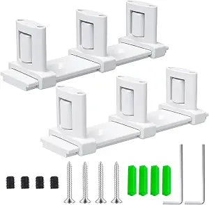 3-Roller Adjustable Sliding Closet Door Floor Guide Upgrade Kit